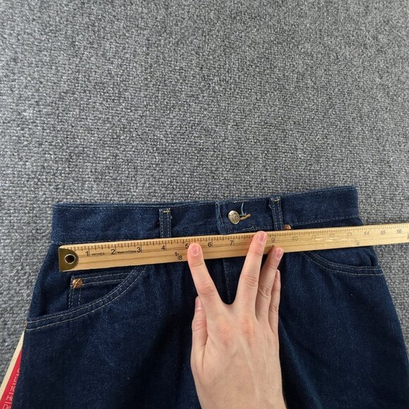 VTG NOS Lee Denim Jeans Dark Wash Ms. Petite 12 Rider USA All Cotton ACTL 27X29 - Picture 15 of 16